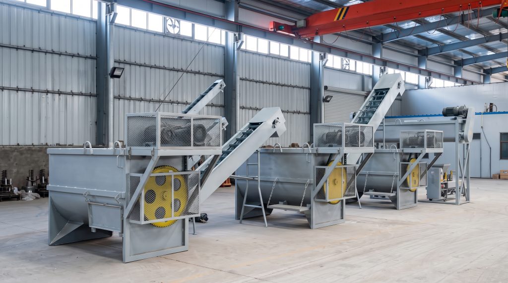 Commercial Mushroom Substrate Mixing and Conveyor Equipment